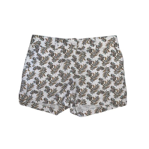 LOFT 4” shorts white with floral pattern 4 - Picture 1 of 8